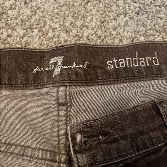 7 For All Mankind Men's Standard Light Gray Straight Jeans size 40 - Picture 3 of 5